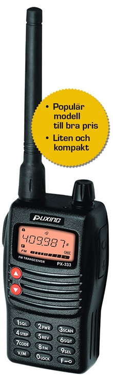 Puxing UHF radio med tbh
